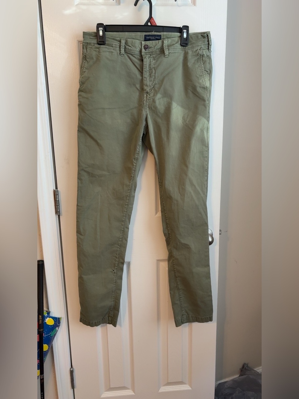 Mens American Eagle Outfitters Olive Green Chinos - Straight Leg